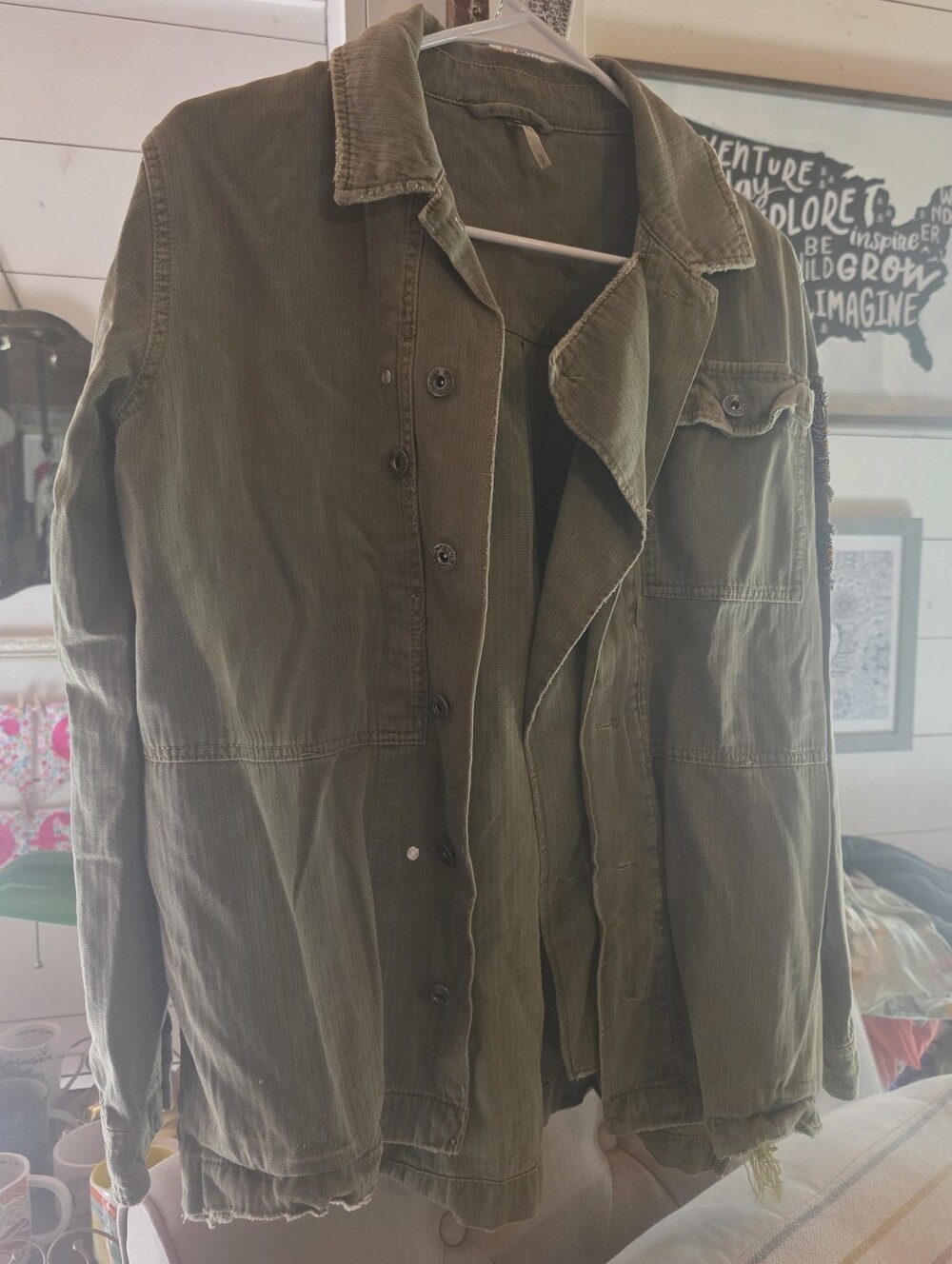 Free People Utility Patch Jacket - Picture 4 of 7
